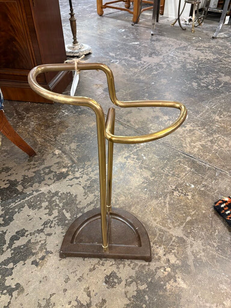 Mcm brass umbrella stand in the manner of Carl Aubock