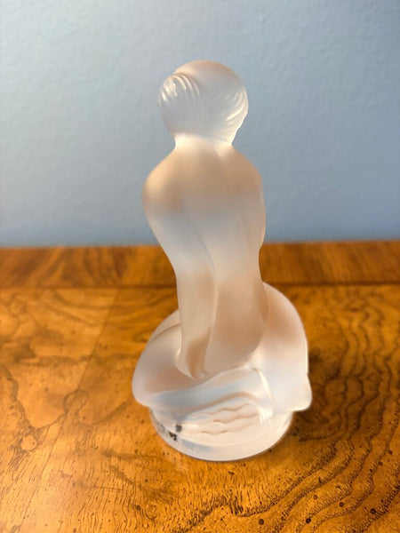 Lalique Crystal Leda and the swan nude