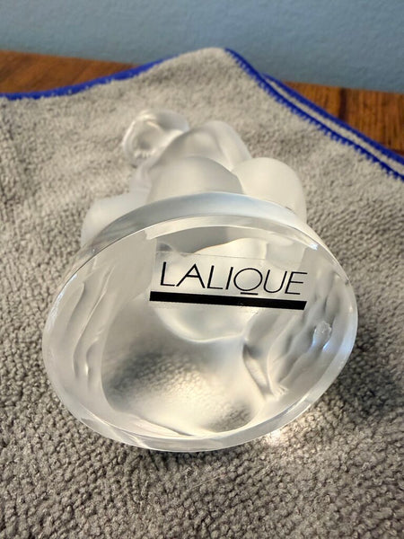 Lalique Crystal Leda and the swan nude