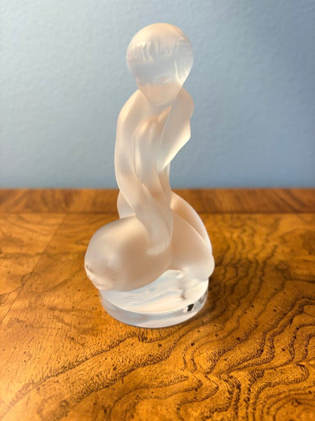 Lalique Crystal Leda and the swan nude