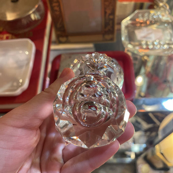 Cut Crystal Toothpick Holder