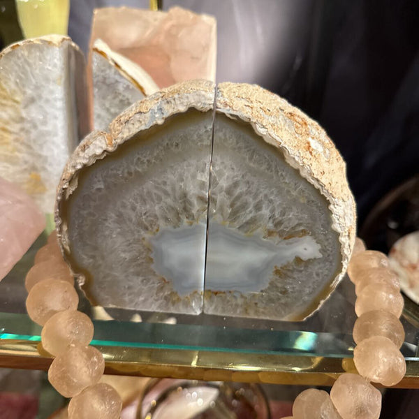 Agate Bookend Pair 4.5" tall