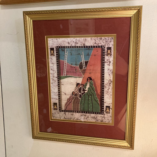 Framed & numbered/signed print The Storyteller" 15.5 h x 9 w inches)