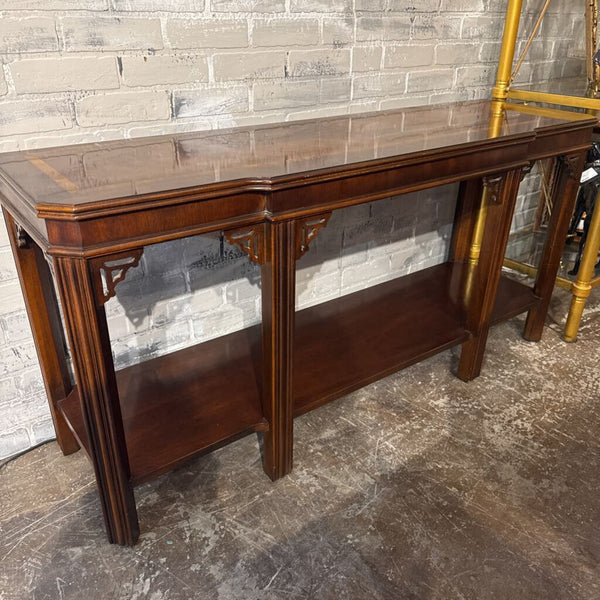 Wood Console Table as found 54L 16D 26.5H IN STORE PICKUP ONLY