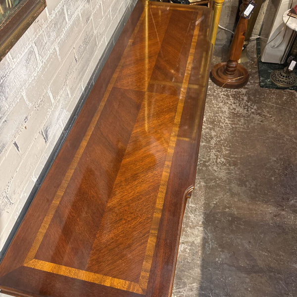 Wood Console Table as found 54L 16D 26.5H IN STORE PICKUP ONLY