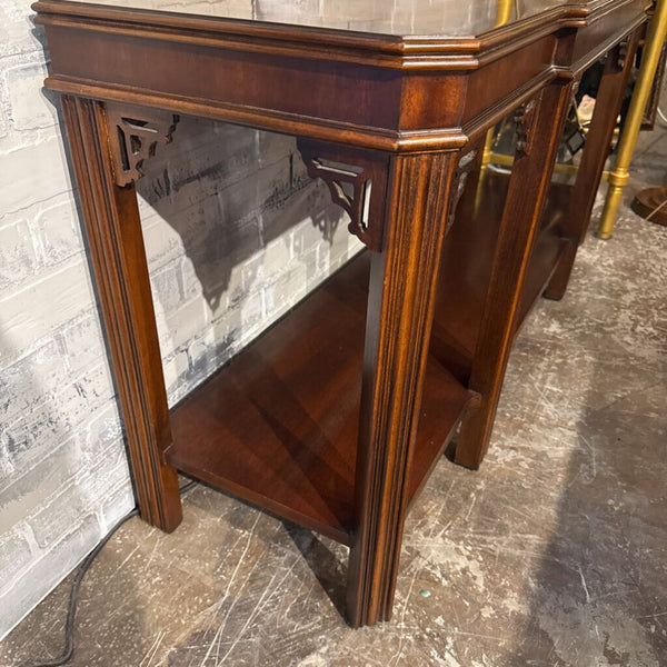 Wood Console Table as found 54L 16D 26.5H IN STORE PICKUP ONLY