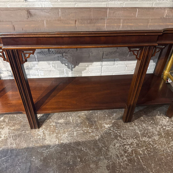 Wood Console Table as found 54L 16D 26.5H IN STORE PICKUP ONLY