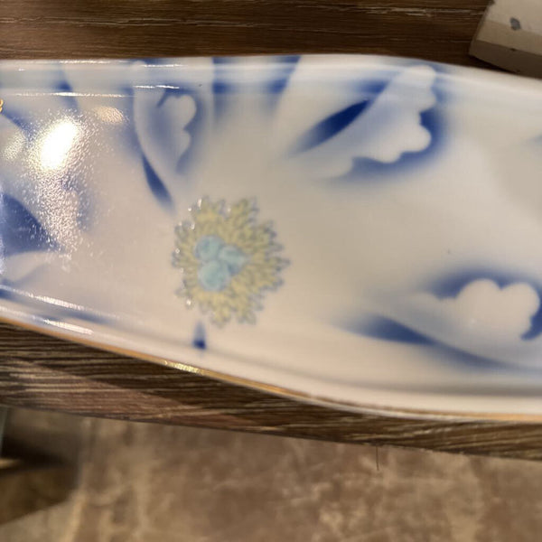 Japanese Trinket Tray blue white robin's egg