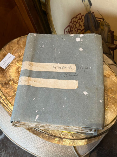 Antique Italian Ledger 1830-1860