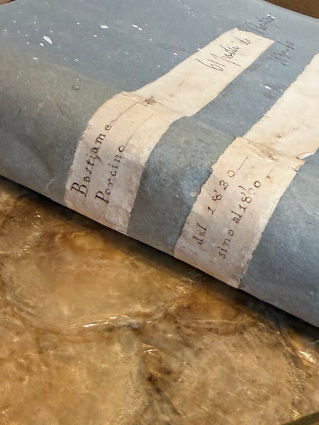 Antique Italian Ledger 1830-1860