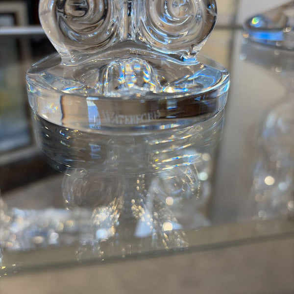 Waterford crystal triple seahorse pair of candlesticks with box-Bougeoir