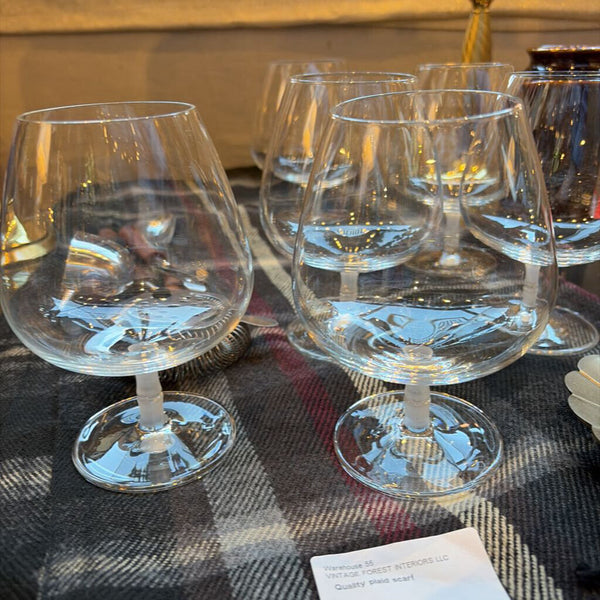 Set of 6 Schott-Zweisel bamboo frost snifters