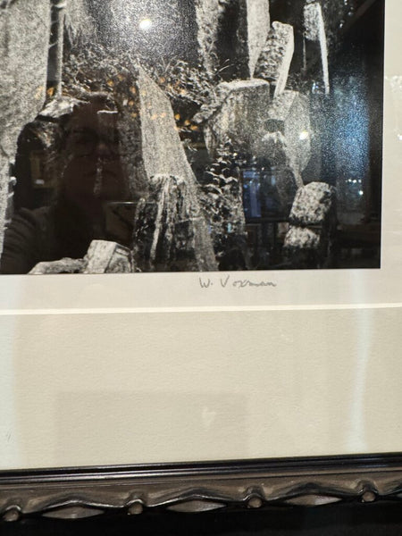 Black & White Jewish Prague Cemetery Orig Photo Print Signed Framed 20x27 photography artwork