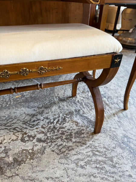 1940s Vanity by Northern Furniture includes bench 30T 19D 48W