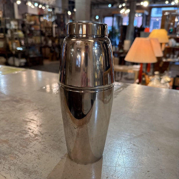 Silver Plate Towle Cocktail Shaker Vintage Barware Minimal MCM Art Deco