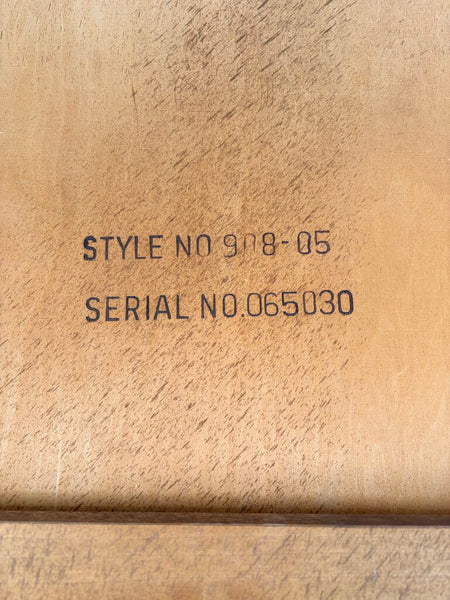 Matching pair of Lane Perception oak and walnut iconic floating top side tables designed by Warren Church made in 1965-for pick up only approx 30x22x20h