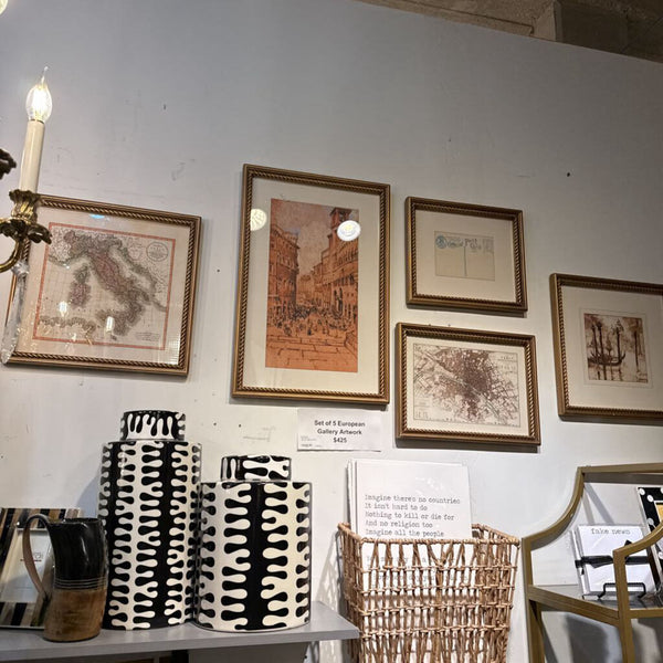 SET OF 5 gallery artwork