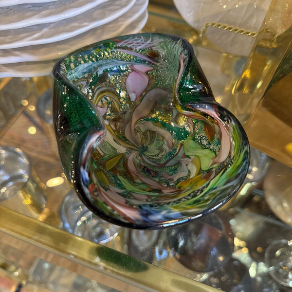 Italian 1950s Arte Vetreria Muranese -Tutti Frutti Murano glass bowl