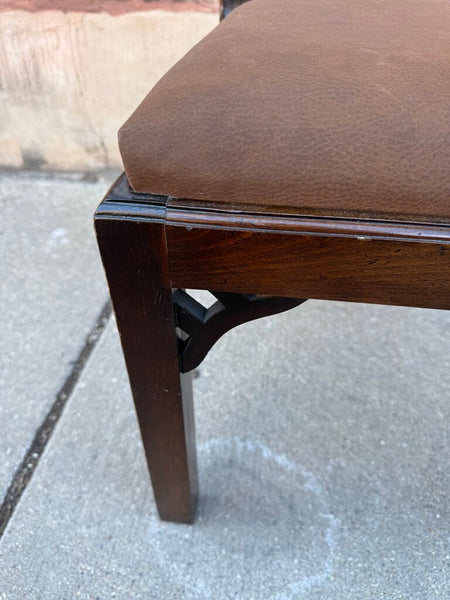 Century furniture vintage Chippendale chinoiserie side chair