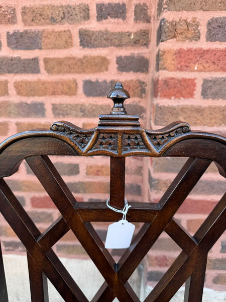 Century furniture vintage Chippendale chinoiserie side chair