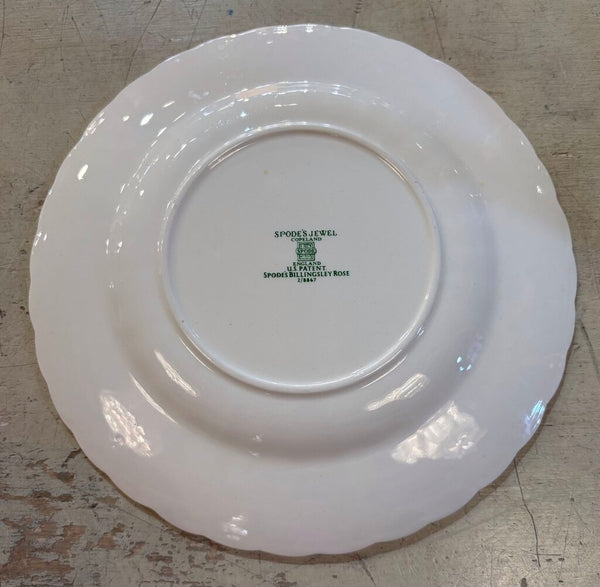 VINTAGE SPODE'S JEWEL BILLINGSLEY ROSE PLATE | 7.75"W