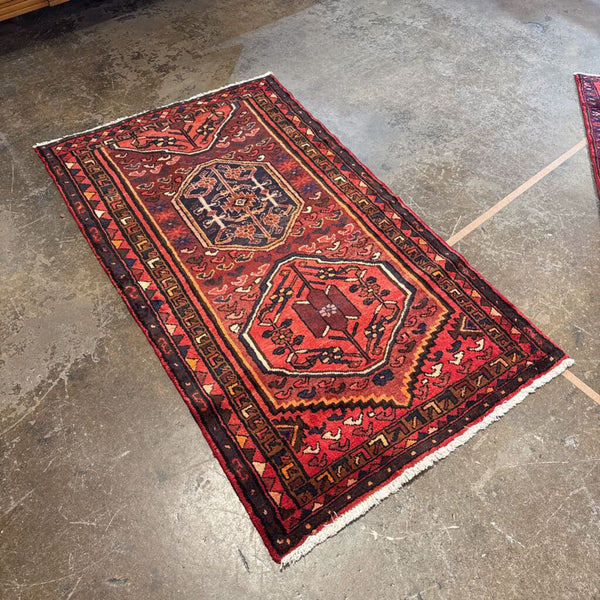 3X5 VINTAGE TURKISH RUG