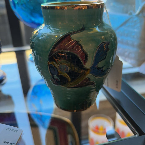 Monaco Ceramic vase signed-mid century approx 4.5 t