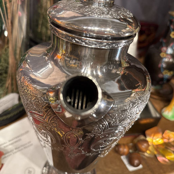 Silverplate Cocktail Shaker Wilcox International 48oz Paisley Barware