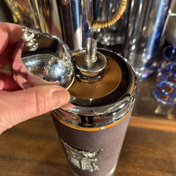 Musical Cocktail Decanter Shaker with Armor Coat of Arms O Danny Boy Barware