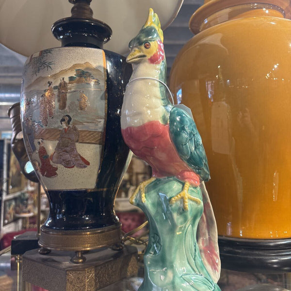 Tall Chinoiserie Pheasants flanking pair