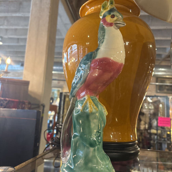 Tall Chinoiserie Pheasants flanking pair