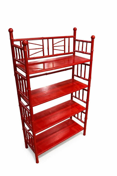RED BAMBOO SHELF 24W 10 D 48T IN STORE PICK UP ONLY