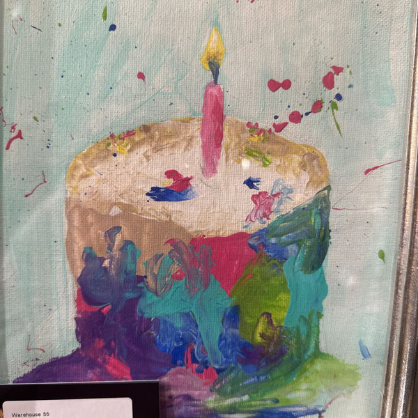 Framed Cake Painting 11x13