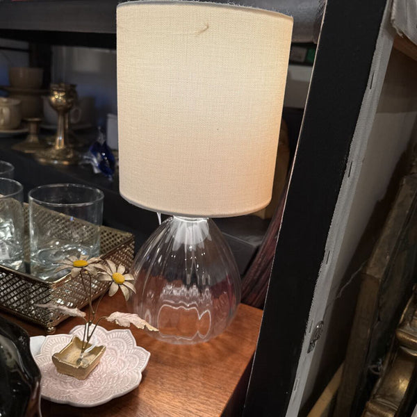 Glass lamps (pair)