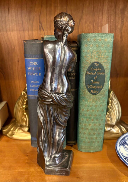 VINTAGE BRONZE VENUS DE MILO STATUE MADE IN GREECE | 9.75" H X 3"W