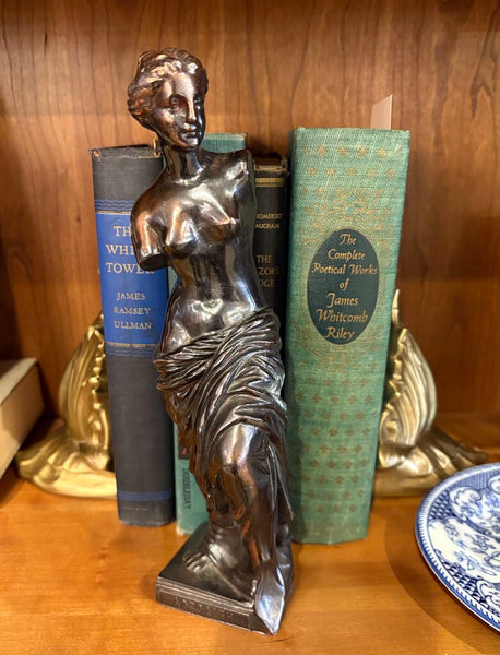 VINTAGE BRONZE VENUS DE MILO STATUE MADE IN GREECE | 9.75" H X 3"W