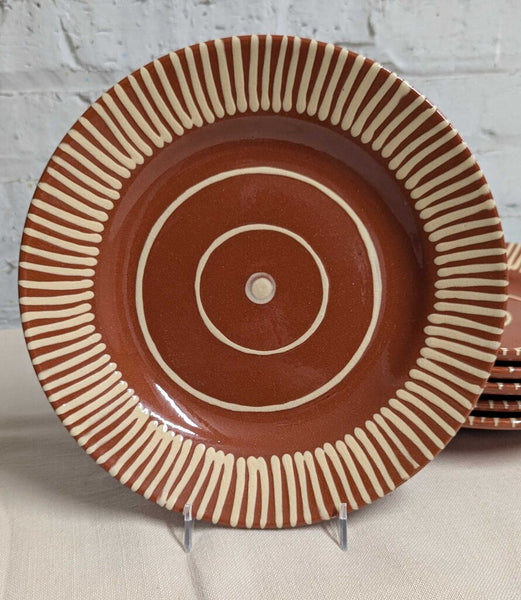 Set of 6, Mediterranean Style Dinner Plates LSBJ