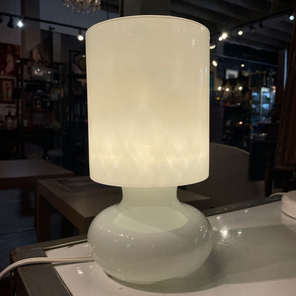 Vintage Ikea Lykta Lamp - White Glass