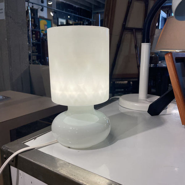 Vintage Ikea Lykta Lamp - White Glass