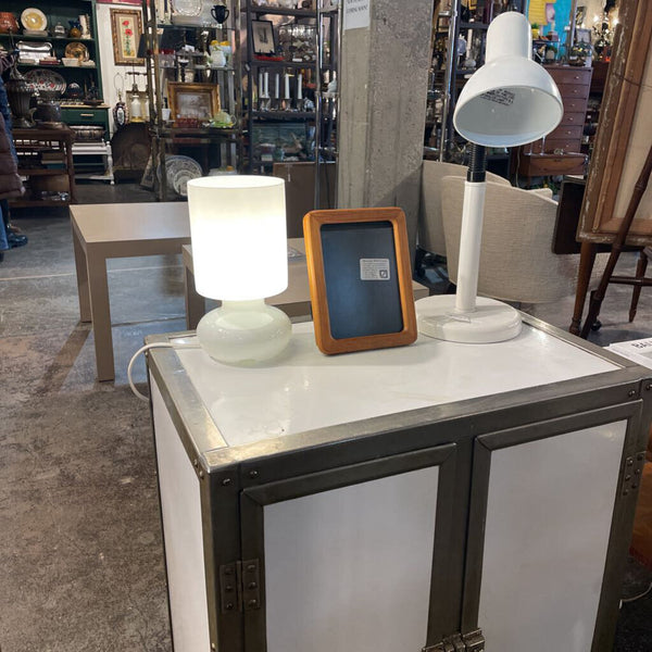 Vintage Ikea Lykta Lamp - White Glass