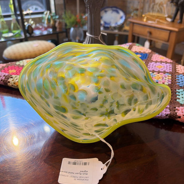 Rich Ryan hand blown clam shell-signed
