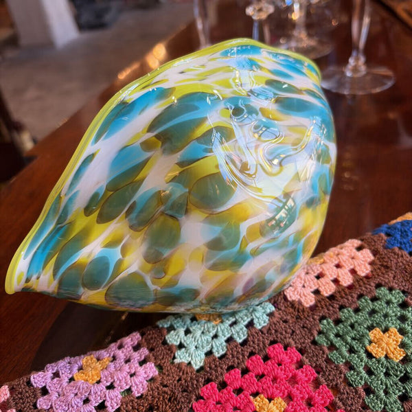 Rich Ryan hand blown clam shell-signed