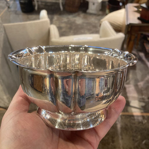 vintage swedish silver footed bowl