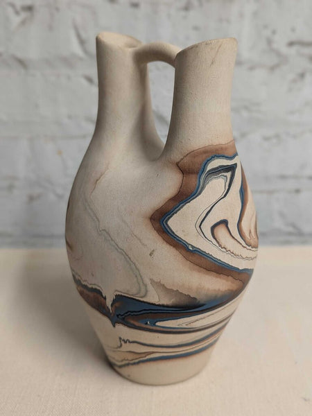 Nemadji Wedding Vase Blue/ Brown LSBJ