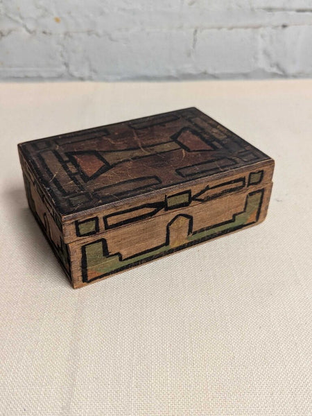 Hand Detailed Folk Trinket Box LSBJ