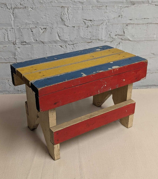 Vintage Primary Step Stool LSBJ