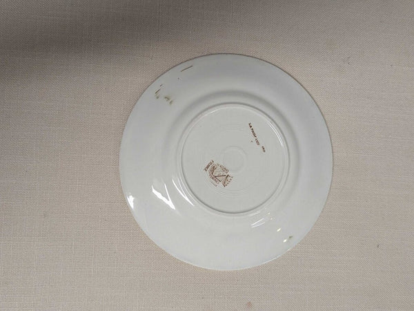 Antique French Transferware Plate Sarreguemines "Devinettes", Series 9 LSBJ