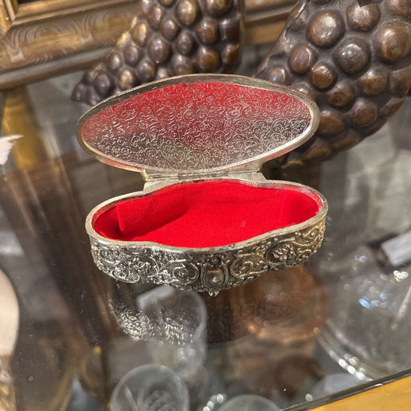 Small Silverplate Jewelry Box