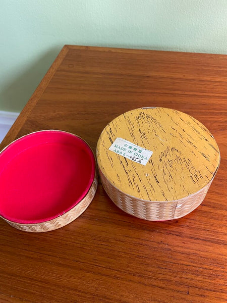 Woven Bamboo Storage Box Round