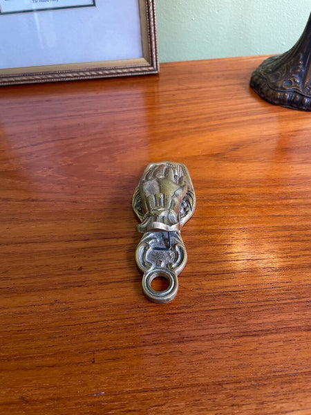 Victorian Brass Hand Memo clip